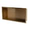 Alfi Brand 24" x 12" Brushed Gold PVD Stainless Steel Single Shelf Shower Niche ABNP2412-BG - alternate 11